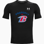 Bondurant Braves UA Men's Heatgear Armour Short Sleeve Compression Front Thumbnail