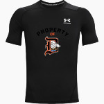 AC Davis Pirates UA Men's Heatgear Armour Short Sleeve Compression Front Thumbnail