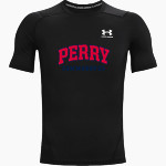 PERRY HIGH SCHOOL COMMODORES <span class="pdp-name-mascot">PERRY COMMODORES</span> UA Men's Heatgear Armour Short Sleeve Compression Front Thumbnail