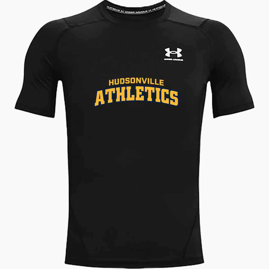 HUDSONVILLE HIGH SCHOOL EAGLES <span class="pdp-name-mascot">HUDSONVILLE EAGLES</span> UA Men's Heatgear Armour Short Sleeve Compression