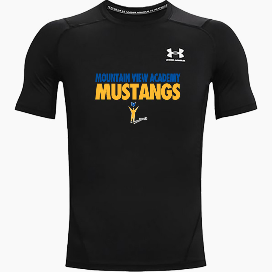 Mountain View Academy Mustangs UA Men's Heatgear Armour Short Sleeve Compression