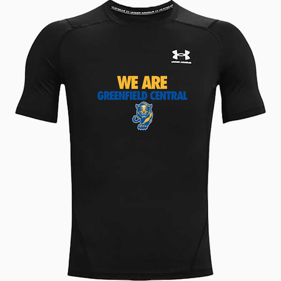 Greenfield Central Cougars Online Store <span class="pdp-name-mascot">Greenfield-Central Cougars</span> UA Men's Heatgear Armour Compression Short Sleeve