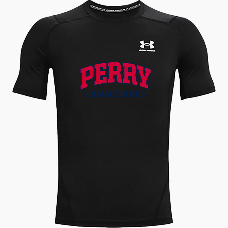 PERRY HIGH SCHOOL COMMODORES <span class="pdp-name-mascot">PERRY COMMODORES</span> UA Men's Heatgear Armour Short Sleeve Compression