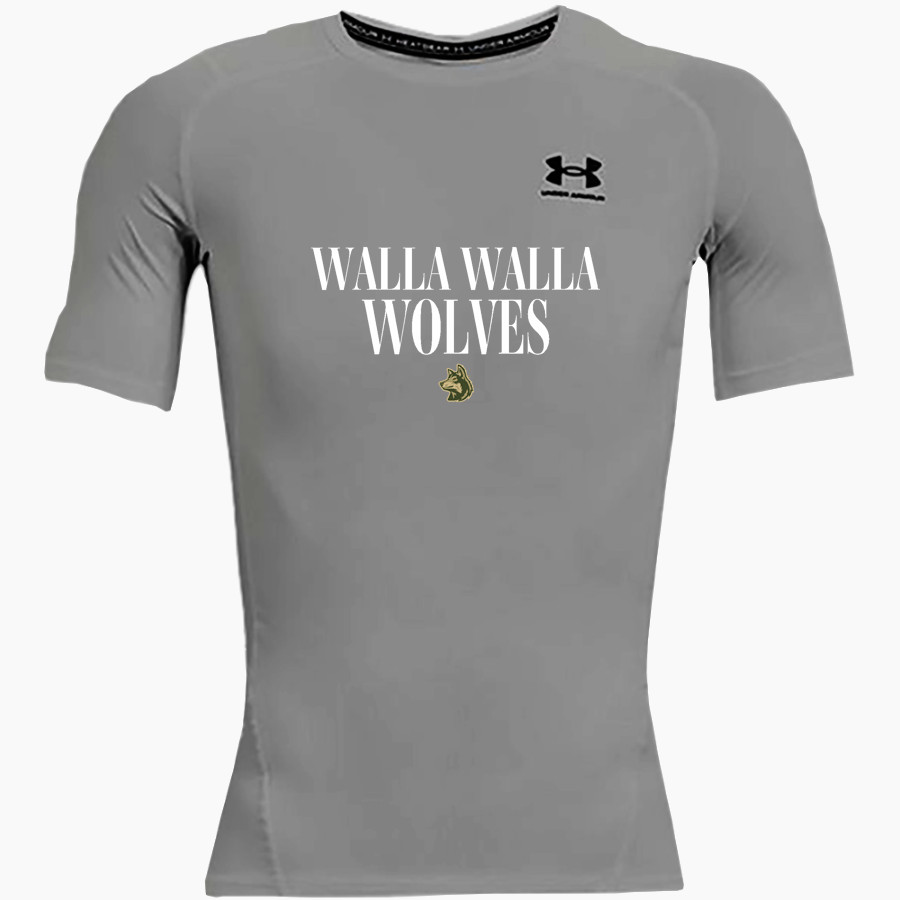 Walla Walla Wolves <span class="pdp-name-mascot">Walla Walla Wolves</span> UA Men's Heatgear Armour Compression Short Sleeve