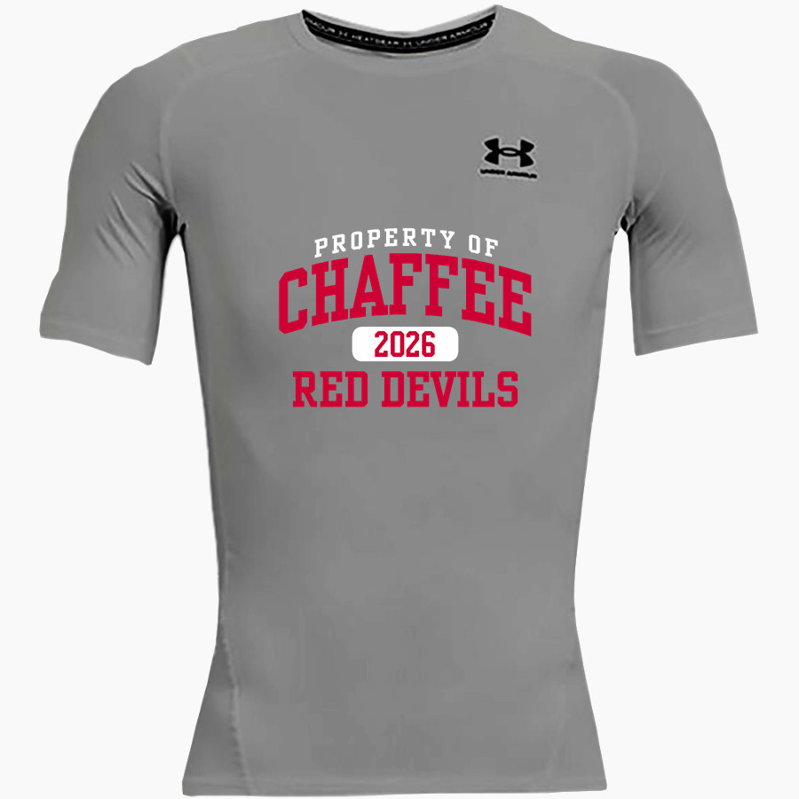 Chaffee Red Devils <span class="pdp-name-mascot">Chaffee Schools Red Devils</span> UA Men's Heatgear Armour Short Sleeve Compression