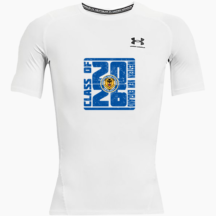 Western New England Golden Bears UA Men's Heatgear Armour Short Sleeve Compression