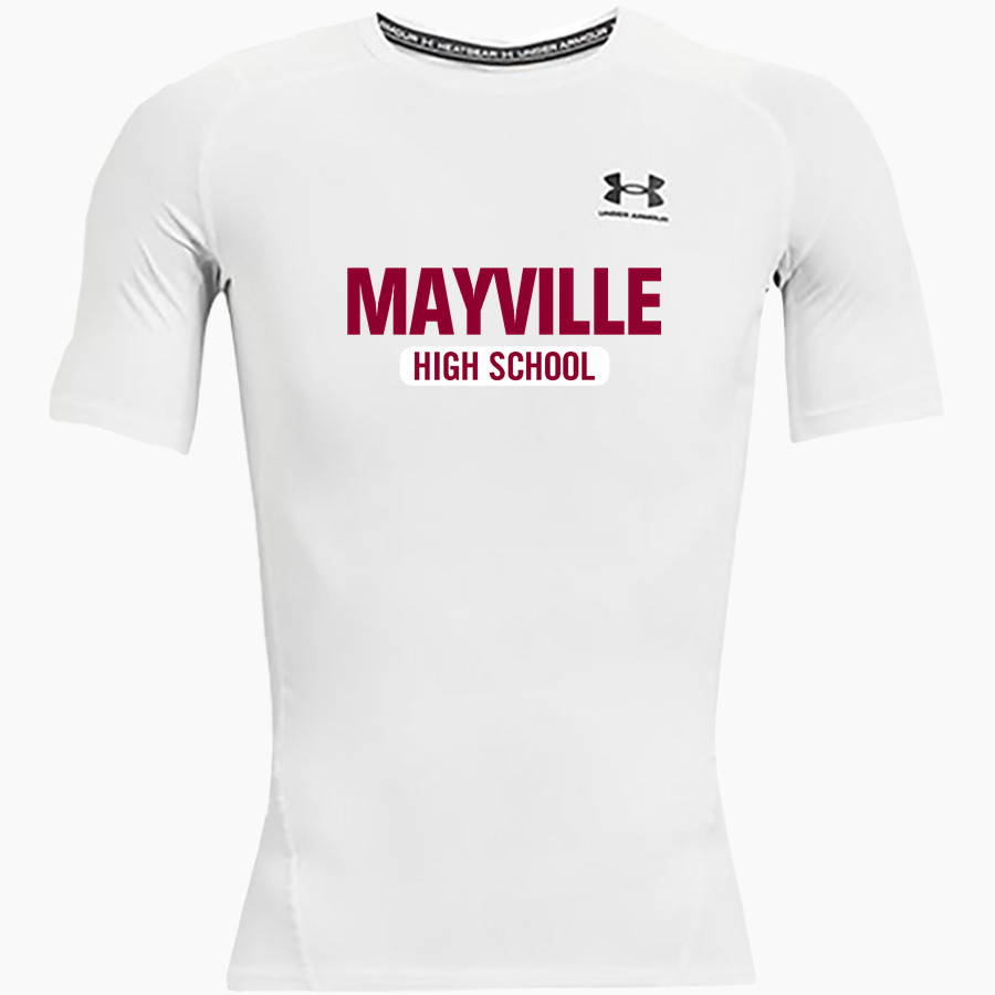 MAYVILLE HIGH SCHOOL CARDINALS <span class="pdp-name-mascot">MAYVILLE CARDINALS</span> UA Men's Heatgear Armour Short Sleeve Compression