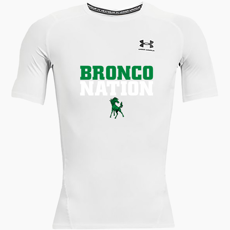 Blackfoot Broncos UA Men's Heatgear Armour Short Sleeve Compression