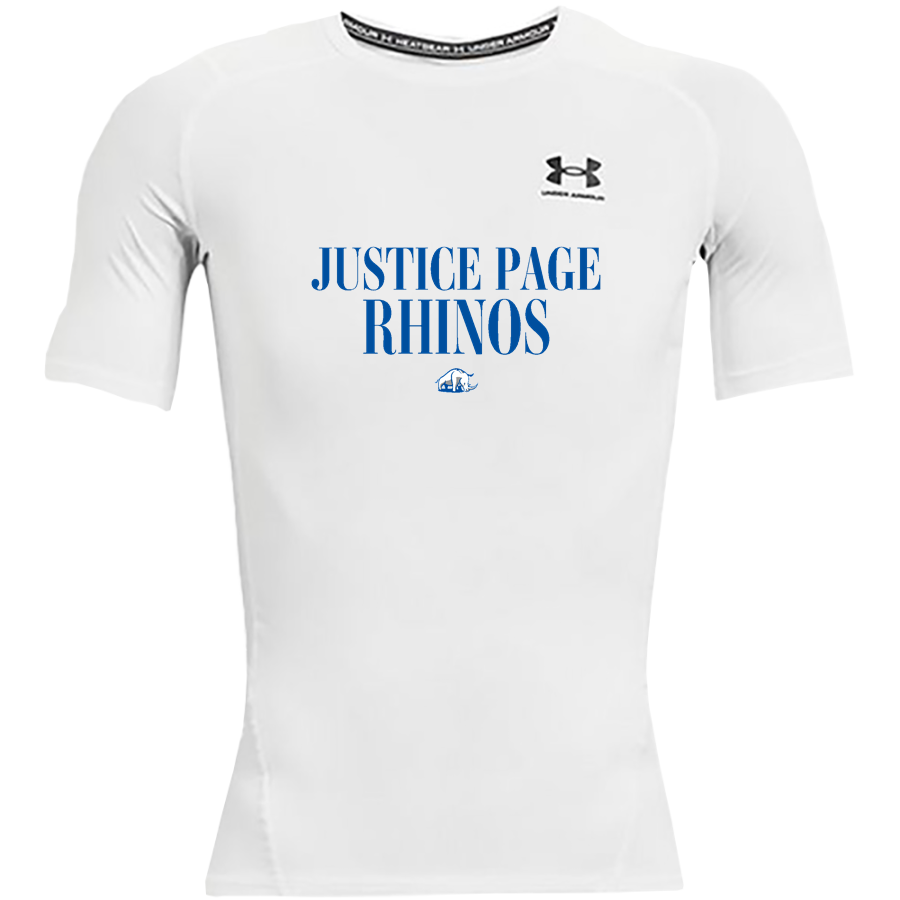 Justice Page Rhinos <span class="pdp-name-mascot">Justice Page Rhinos</span> UA Men's Heatgear Armour Compression Short Sleeve