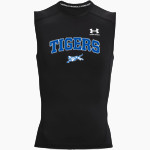 Crow Tigers <span class="pdp-name-mascot">Crow Middle School Tigers</span> UA Men's Heatgear Armour Compression Sleeveless Top Front Thumbnail