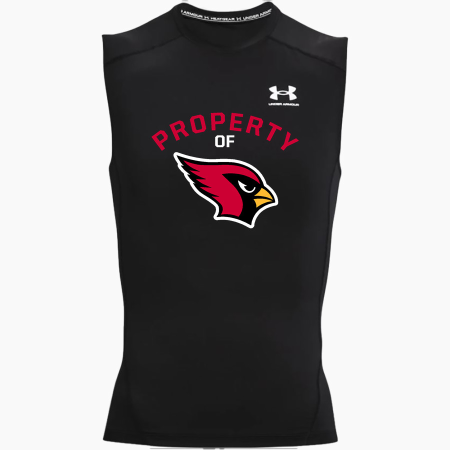 COLUMBUS HIGH SCHOOL CARDINALS UA Men's Heatgear Armour Compression Sleeveless Top