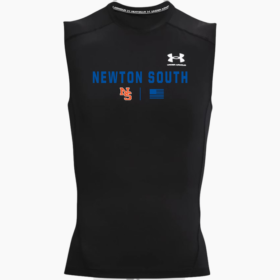 NEWTON SOUTH HIGH SCHOOL LIONS <span class="pdp-name-mascot">NEWTON SOUTH LIONS</span> UA Men's Heatgear Armour Compression Sleeveless Top