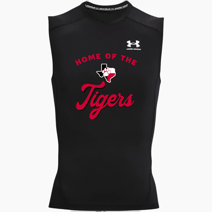 ELECTRA HIGH SCHOOL TIGERS UA Men's Heatgear Armour Compression Sleeveless Top