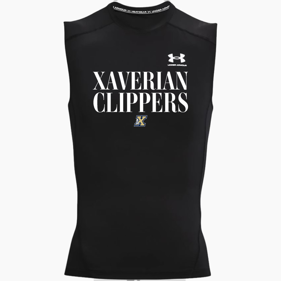 Xaverian Clippers The Official Online Store UA Men's Heatgear Armour Compression Sleeveless Top