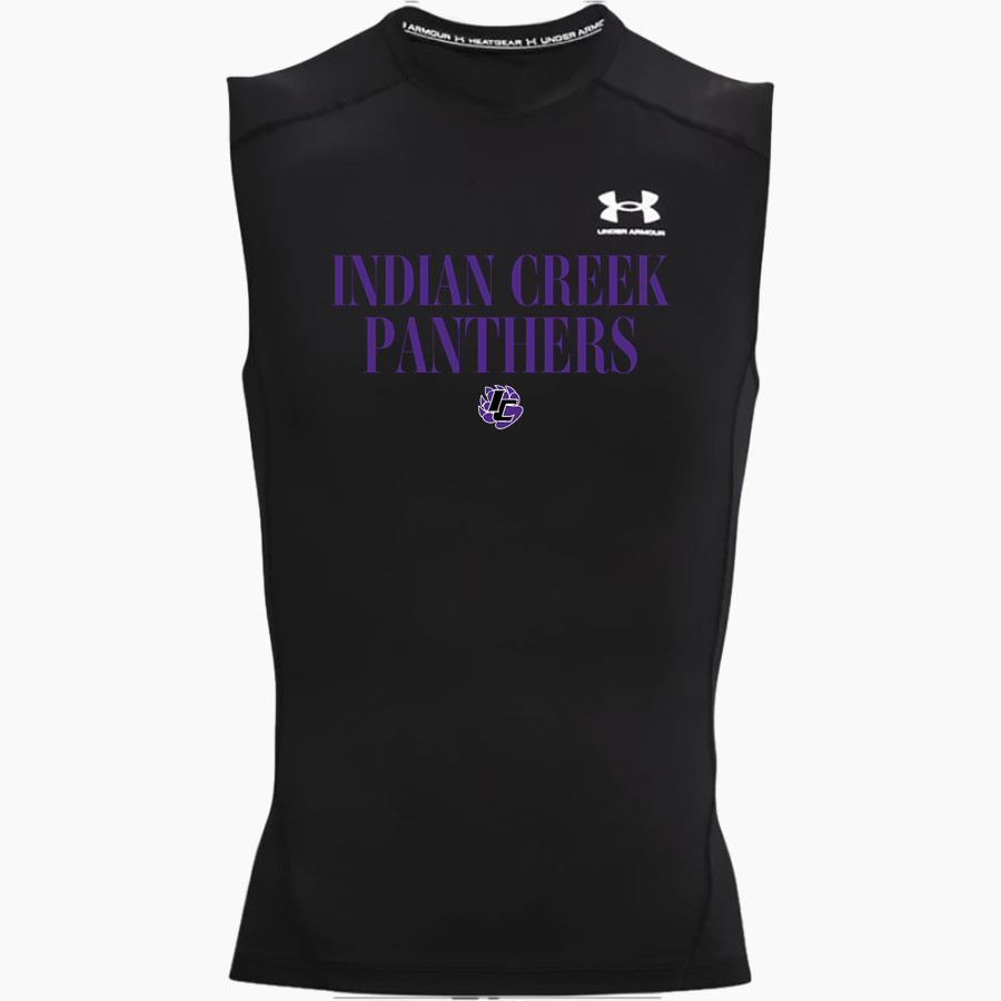 Indian Creek Panthers UA Men's Heatgear Armour Compression Sleeveless Top
