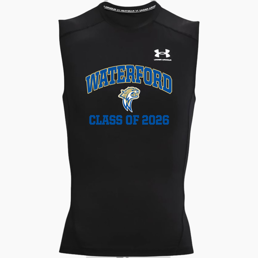 WATERFORD HIGH SCHOOL WILDCATS <span class="pdp-name-mascot">WATERFORD WILDCATS</span> UA Men's Heatgear Armour Compression Sleeveless Top
