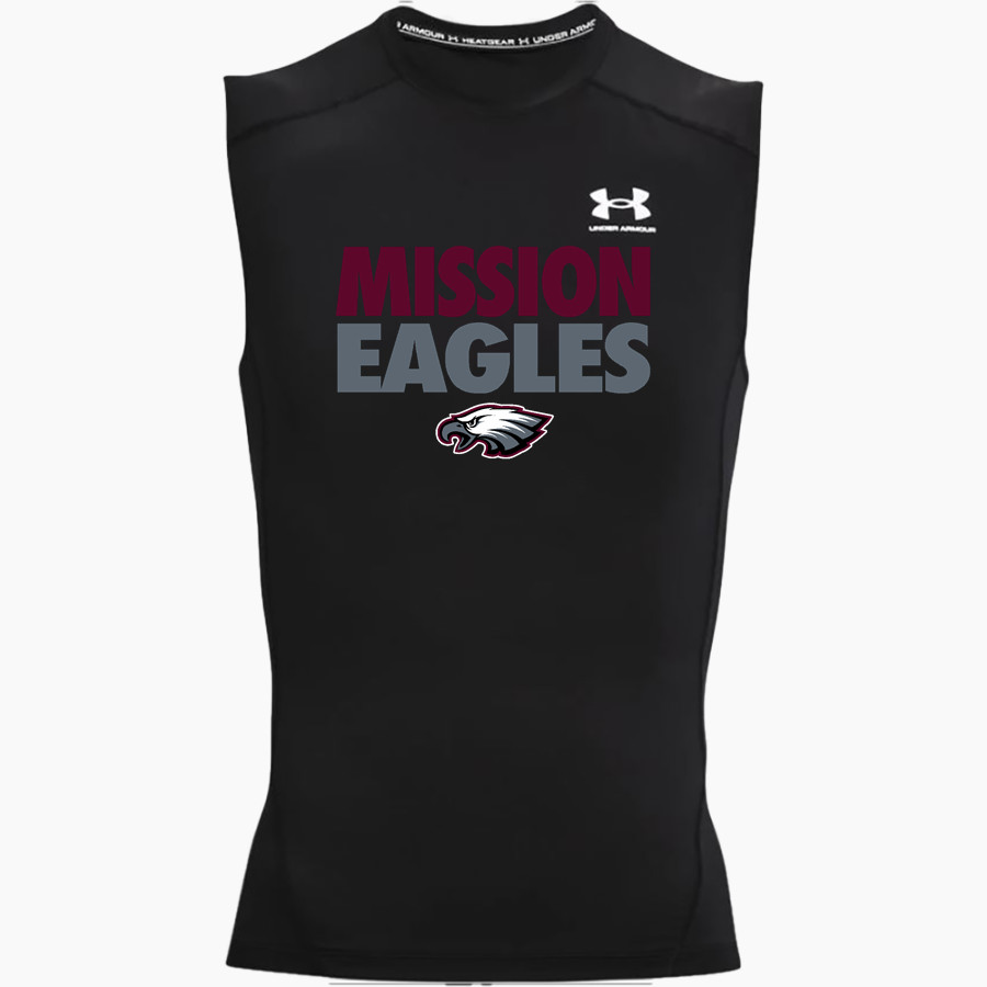 MISSION HIGH SCHOOL EAGLES <span class="pdp-name-mascot">MISSION EAGLES</span> UA Men's Heatgear Armour Compression Sleeveless Top