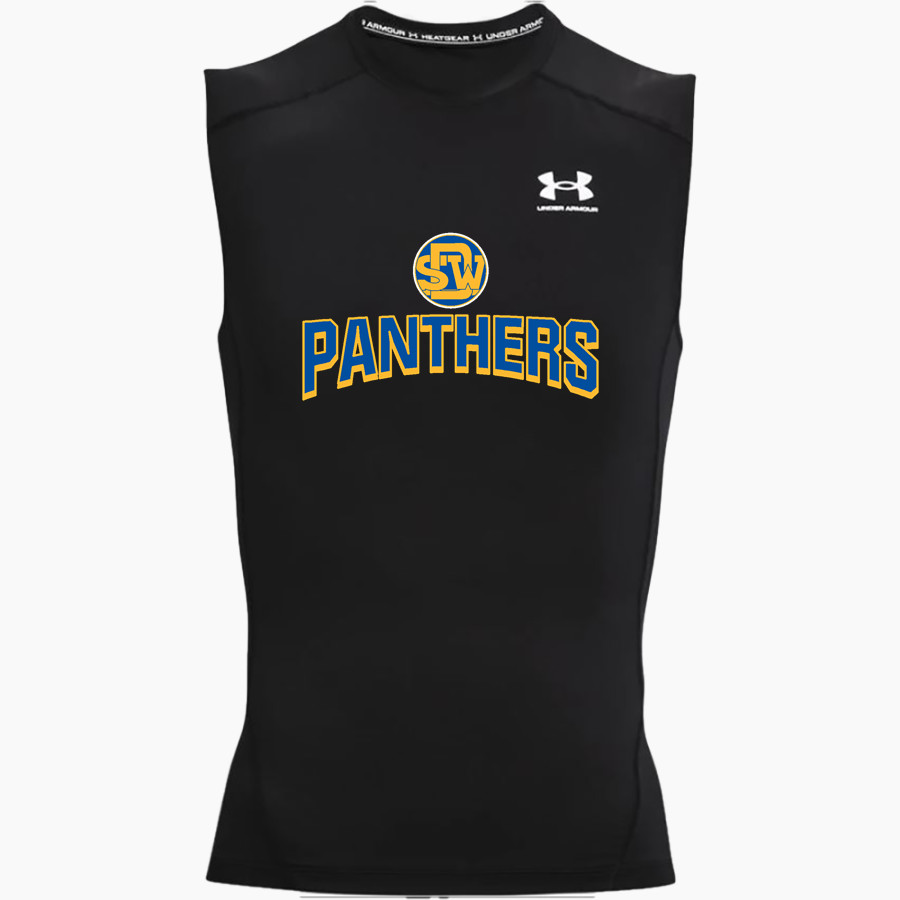 SOUTHWEST DEKALB HIGH SCHOOL PANTHERS UA Men's Heatgear Armour Compression Sleeveless Top
