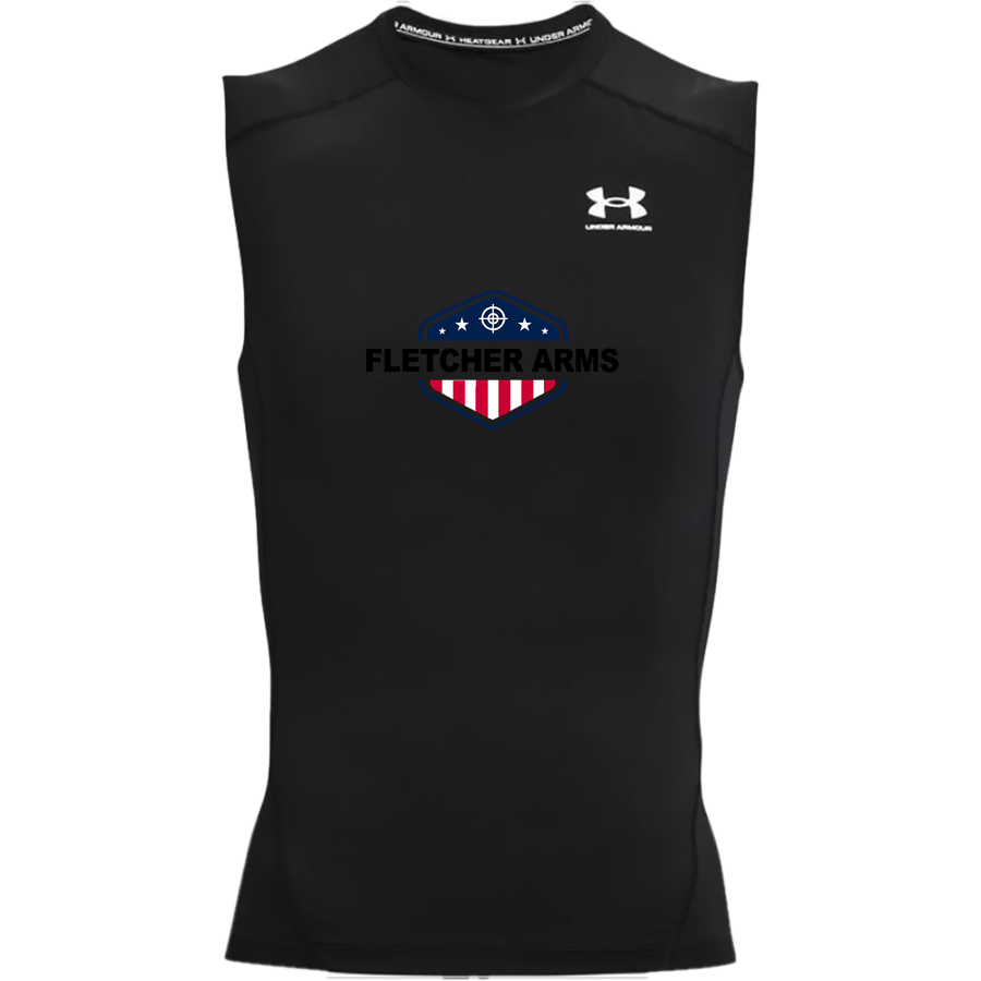 FLETCHER ARMS FLETCHER ARMS <span class="pdp-name-mascot">FLETCHER ARMS</span> UA Men's Heatgear Armour Compression Sleeveless Top
