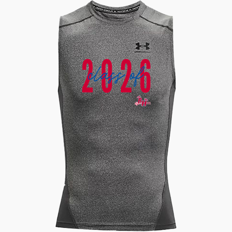 BETH HAVEN CHRISTIAN School Online Apparel Store <span class="pdp-name-mascot">BETH HAVEN CHRISTIAN BEARCATS</span> UA Men's Heatgear Armour Compression Sleeveless Top