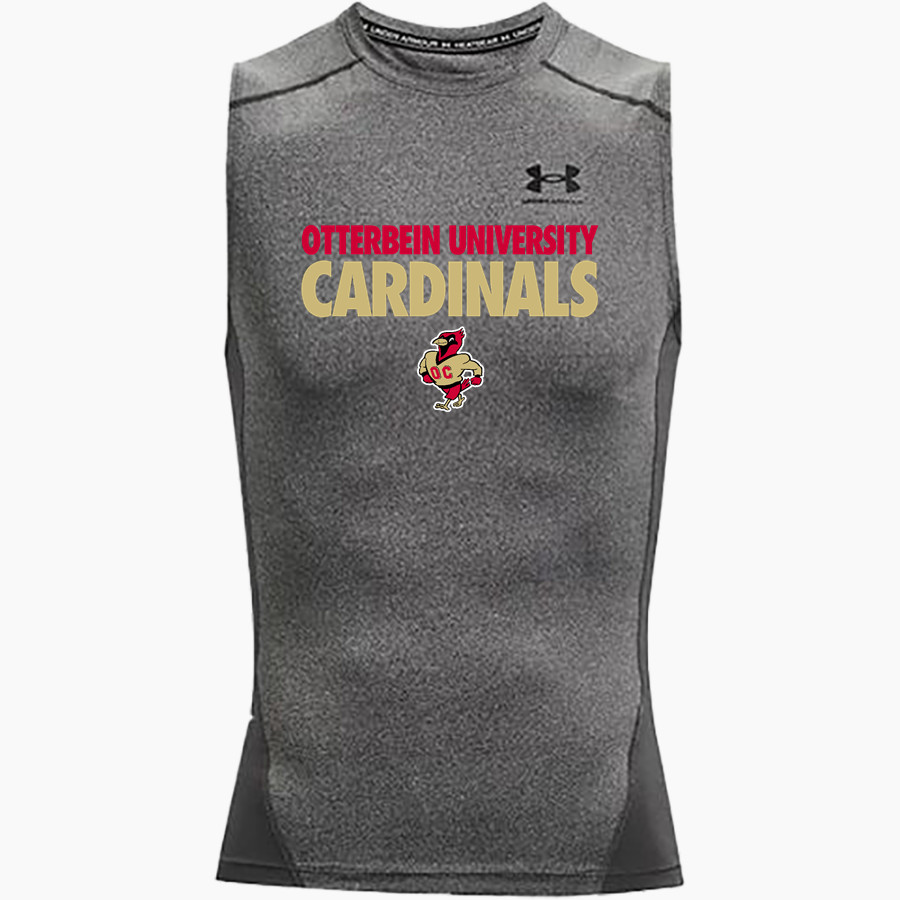Otterbein University Cardinals <span class="pdp-name-mascot">Otterbein University Cardinals</span> UA Men's Heatgear Armour Compression Sleeveless Top