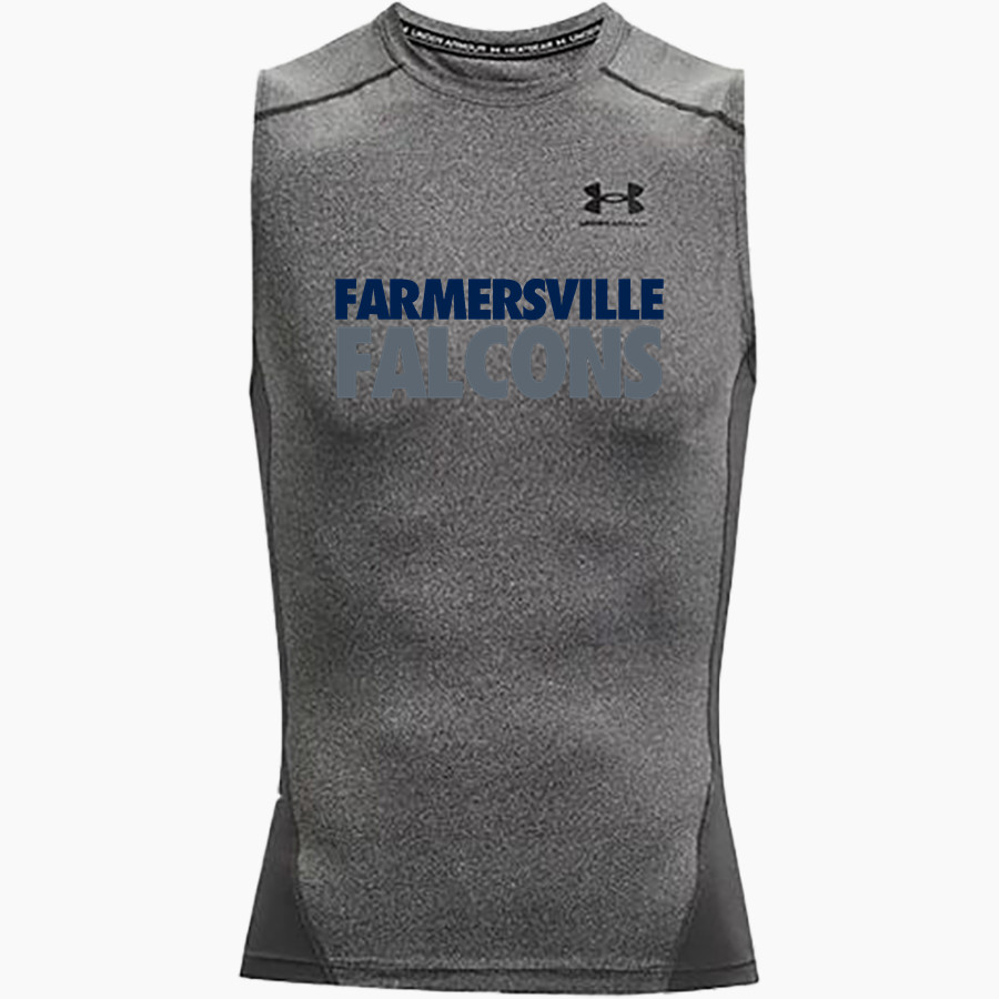Farmersville Falcons <span class="pdp-name-mascot">Farmersville Jr Falcons</span> UA Men's Heatgear Armour Compression Sleeveless Top