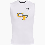 Cape Fear Colts <span class="pdp-name-mascot">Cape Fear Colts</span> UA Men's Heatgear Armour Compression Sleeveless Top Front Thumbnail