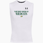 Northern Michigan Wildcats <span class="pdp-name-mascot">Northern Michigan Wildcats</span> UA Men's Heatgear Armour Compression Sleeveless Top Front Thumbnail