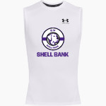 Shell Bank Brigade UA Men's Heatgear Armour Compression Sleeveless Top Front Thumbnail