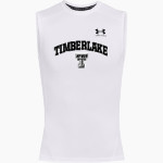 TIMBERLAKE HIGH SCHOOL TIGERS UA Men's Heatgear Armour Compression Sleeveless Top Front Thumbnail