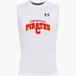 COFFEEVILLE HIGH SCHOOL PIRATES UA Men's Heatgear Armour Compression Sleeveless Top Front Thumbnail