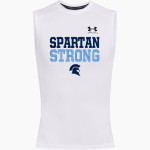 Spartans <span class="pdp-name-mascot">St. Pauls Episcopal Day School Spartans</span> UA Men's Heatgear Armour Compression Sleeveless Top Front Thumbnail