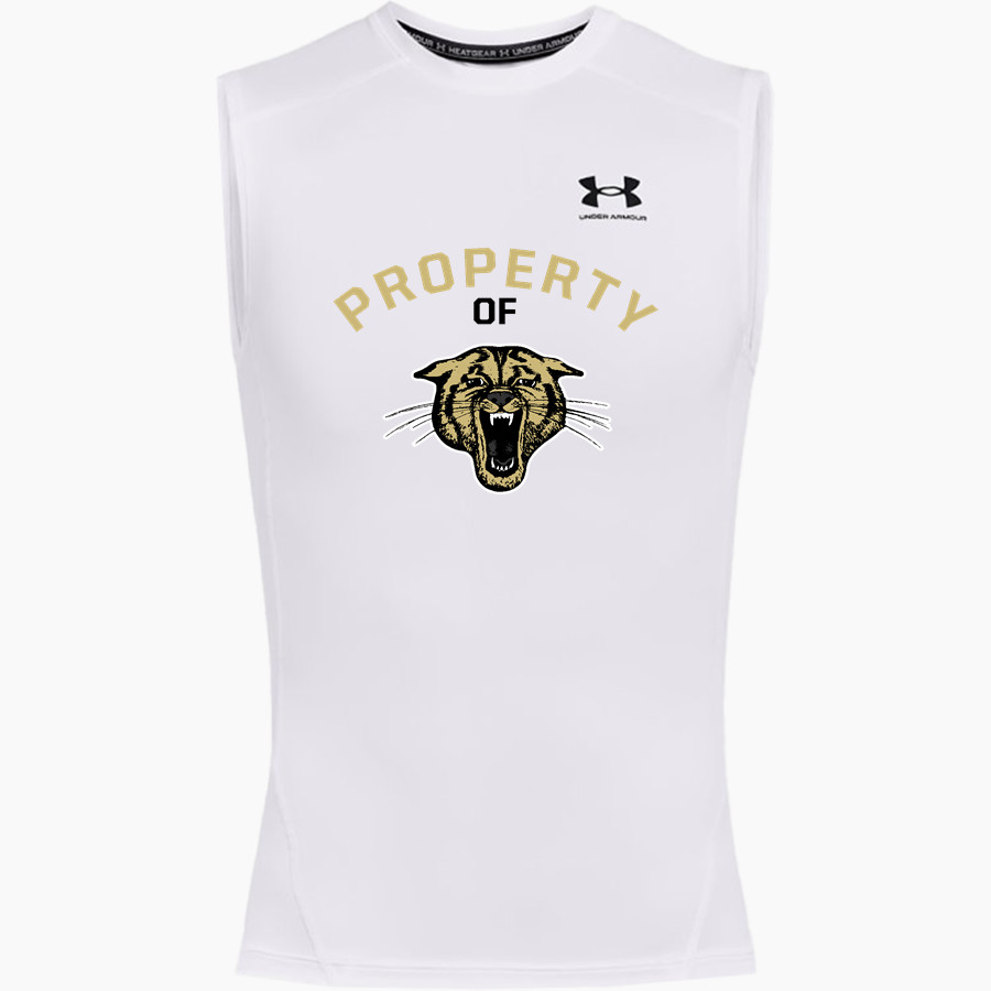 Trumann Wildcats UA Men's Heatgear Armour Compression Sleeveless Top