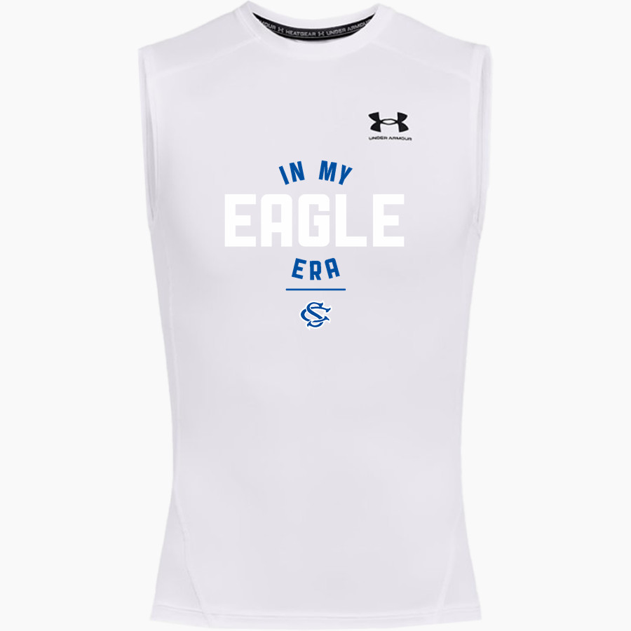SCU Eagles UA Men's Heatgear Armour Compression Sleeveless Top