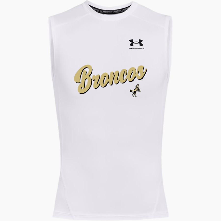 Daleville Broncos UA Men's Heatgear Armour Compression Sleeveless Top