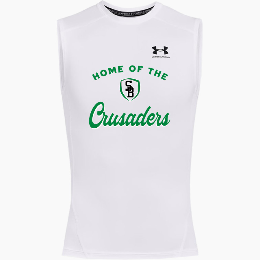 ST BERNARD'S ACADEMY CRUSADERS <span class="pdp-name-mascot">ST BERNARD'S CATHOLIC CRUSADERS</span> UA Men's Heatgear Armour Compression Sleeveless Top