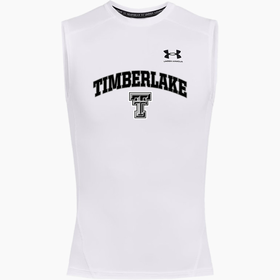 TIMBERLAKE HIGH SCHOOL TIGERS UA Men's Heatgear Armour Compression Sleeveless Top