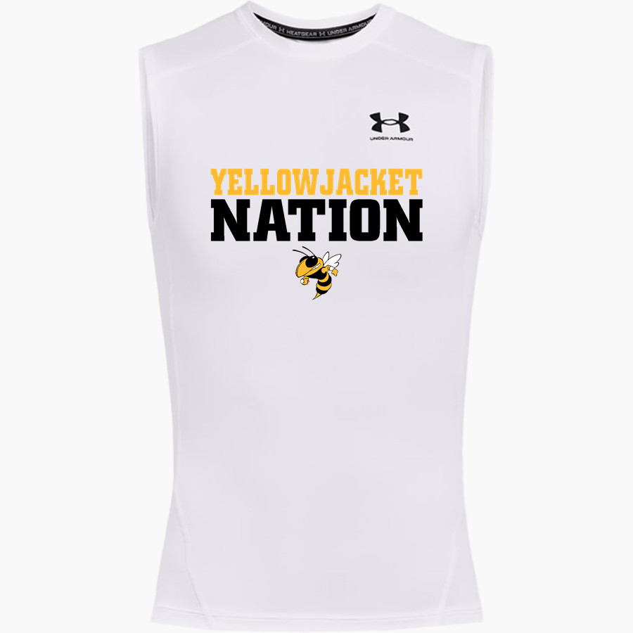Mulberry - Pleasant View Yellowjackets <span class="pdp-name-mascot">Mulberry - Pleasant View Yellowjackets</span> UA Men's Heatgear Armour Compression Sleeveless Top