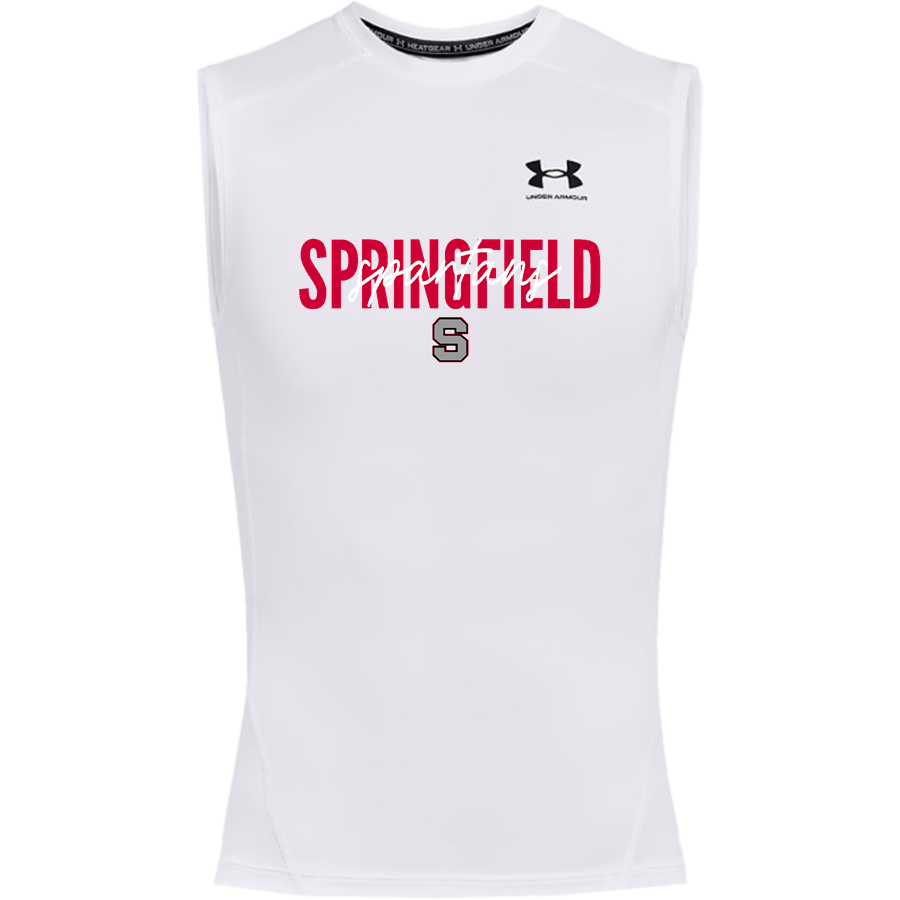 SPRINGFIELD SPARTANS The Online Store <span class="pdp-name-mascot">SPRINGFIELD SPARTANS</span> UA Men's Heatgear Armour Compression Sleeveless Top