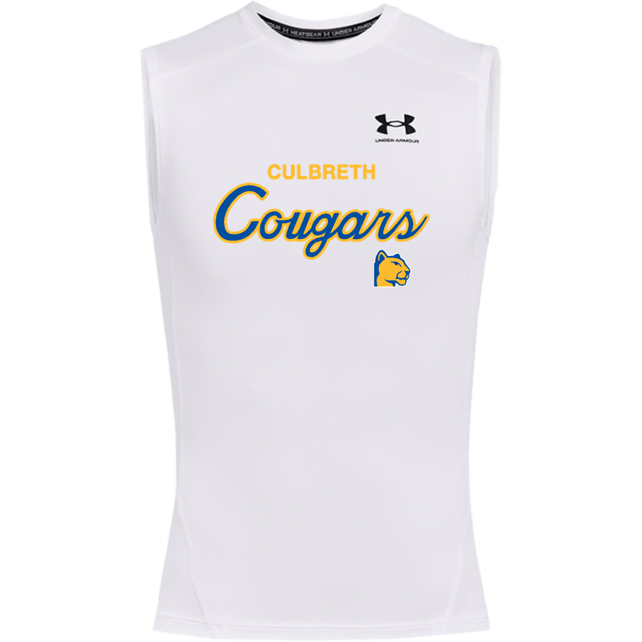 CULBRETH Cougars <span class="pdp-name-mascot">GREY CULBRETH MIDDLE SCHOOL Cougars</span> UA Men's Heatgear Armour Compression Sleeveless Top
