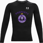 Holy Cross Crusaders UA Men's Heatgear Armour Long Sleeve Compression Top Front Thumbnail