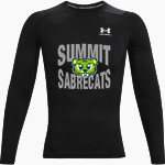 Summit Sabrecats <span class="pdp-name-mascot">Summit School Sabrecats</span> UA Men's Heatgear Armour Compression Long Sleeve Front Thumbnail