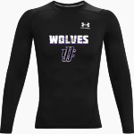 JJC Wolves UA Men's Heatgear Armour Long Sleeve Compression Top Front Thumbnail