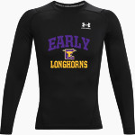 EARLY HIGH SCHOOL LONGHORNS UA Men's Heatgear Armour Long Sleeve Compression Top Front Thumbnail