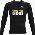 GRACE PREP ACADEMY LIONS <span class="pdp-name-mascot">GRACE LIONS</span> UA Men's Heatgear Armour Long Sleeve Compression Top Front Thumbnail