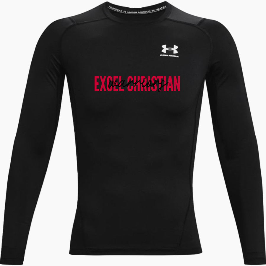 Excel Christian Warriors <span class="pdp-name-mascot">Excel Christian Warriors</span> UA Men's Heatgear Armour Compression Long Sleeve