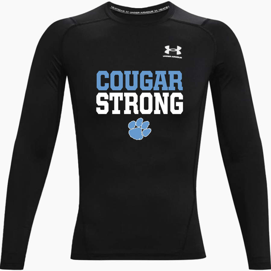 ALL SAINTS CATHOLIC HIGH SCHOOL COUGARS UA Men's Heatgear Armour Long Sleeve Compression Top