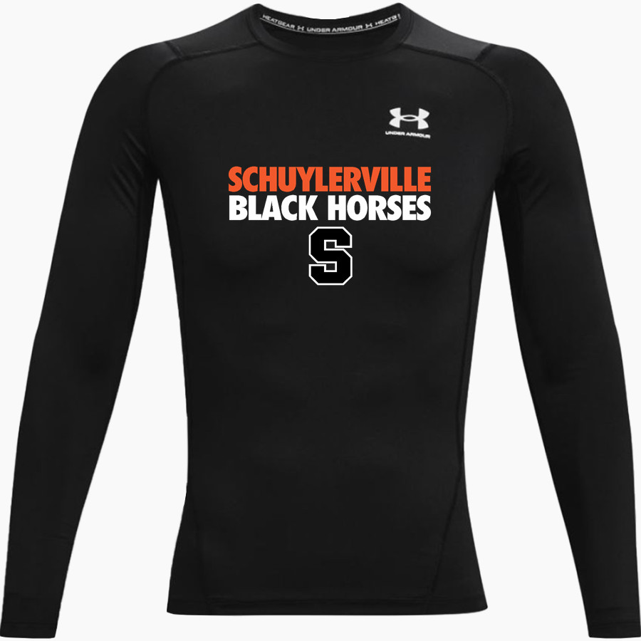 Schuylerville Horses UA Men's Heatgear Armour Long Sleeve Compression Top