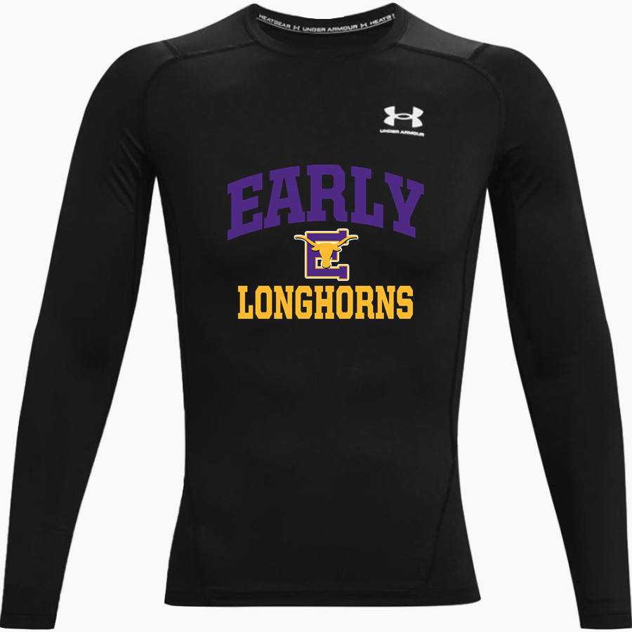 EARLY HIGH SCHOOL LONGHORNS UA Men's Heatgear Armour Long Sleeve Compression Top