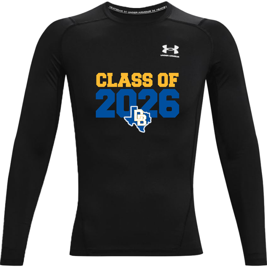 DIME BOX HIGH SCHOOL LONGHORNS <span class="pdp-name-mascot">DIME BOX LONGHORNS</span> UA Men's Heatgear Armour Compression Long Sleeve